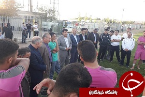 حضور مدیرعامل ماشین سازی در تمرینات سبزپوشان