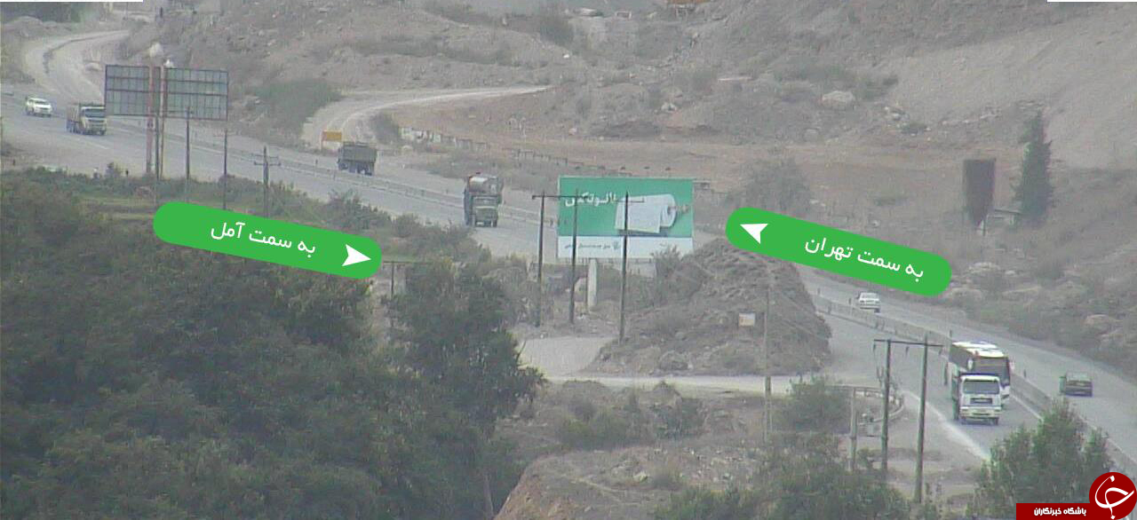 ترافیک نیمه سنگین در جاده هراز+تصاویر