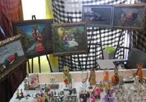 برپایی نمایشگاه هنرجویان سنندجی در گرامیداشت هفته دفاع مقدس
