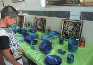 نمایشگاه صنایع دستی و آثار هنری «بانوی آفتاب» بافران برگزار شد