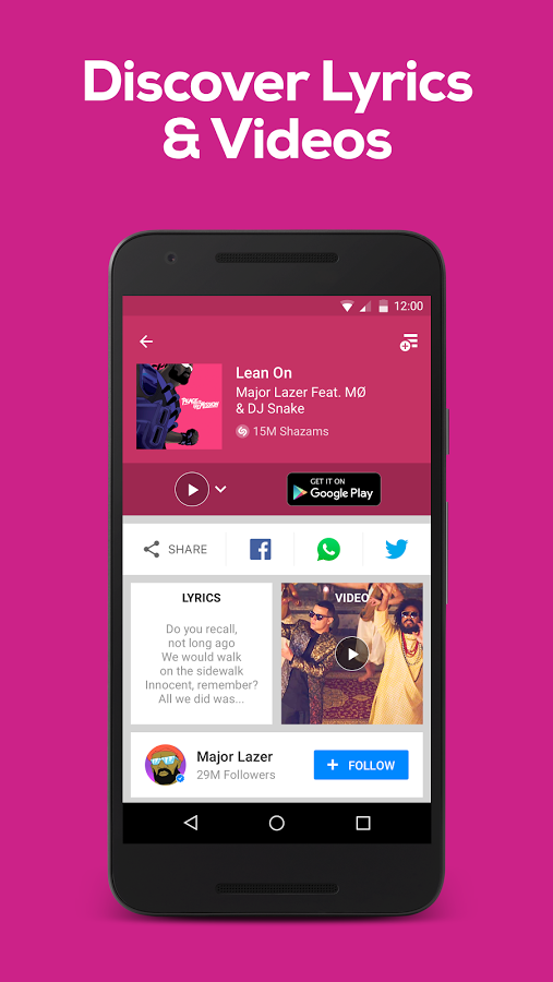 دانلود Shazam Encore 7.1.0-160923 &ndash; یافتن خواننده موزیک اندروید!