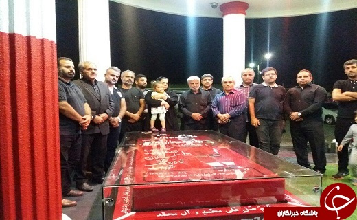 گزارش تصویری حضور طاهری بر سر مزار هادی نوروزی