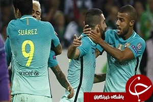 خلاصه دیدار( بوروسیا مونشن گلادباخ 1 - 2 بارسلونا) + فیلم
