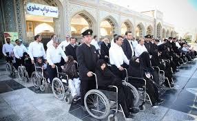 تشرف 85 سالمند و معلول مشهدی به حرم مطهر رضوی