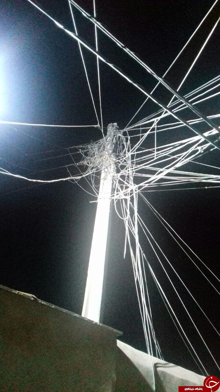 برق کشی تعجب انگیز از تیربرق ! + تصاویر