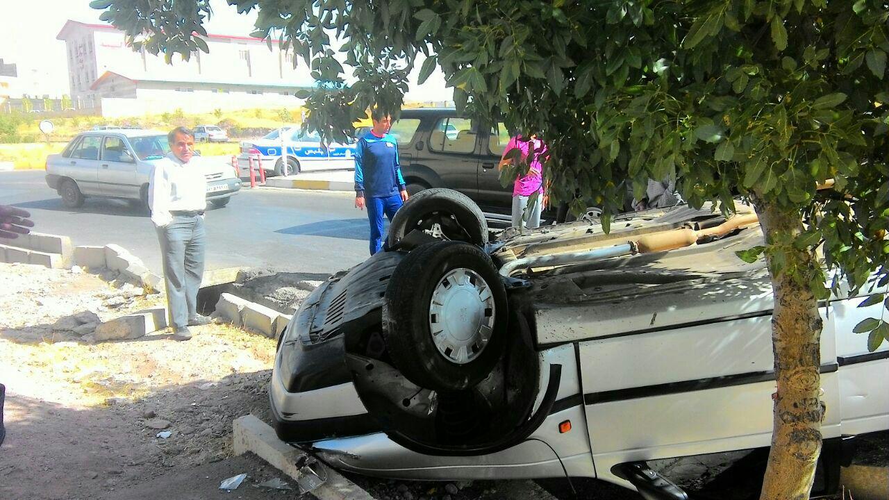 سرعت زیاد در شهر حادثه آفرید