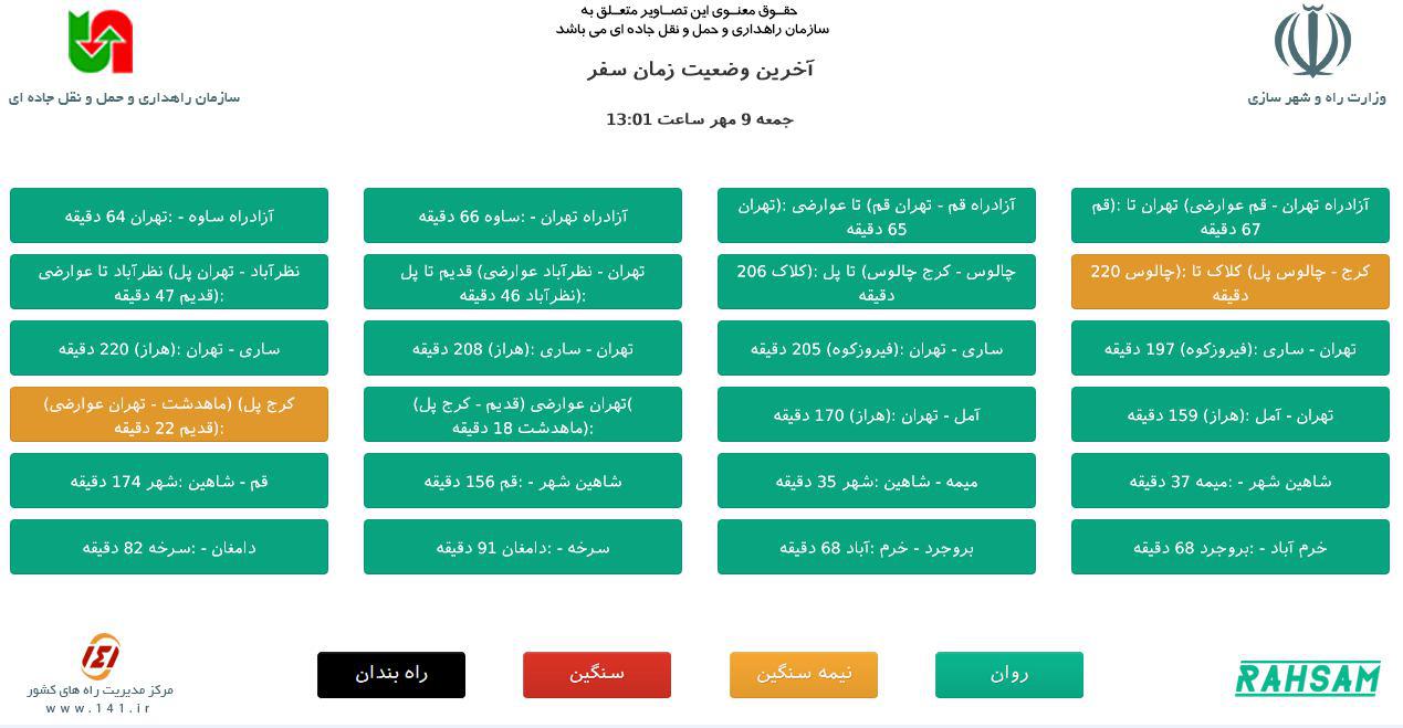 ترافیک سنگین در محور کرج- چالوس/مه گرفتگی در محورهای مازندران و اردبیل+تصاویر