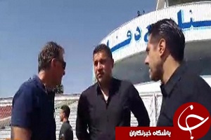 دیدار کی روش با علی دایی در زمین تمرین نفت تهران + فیلم