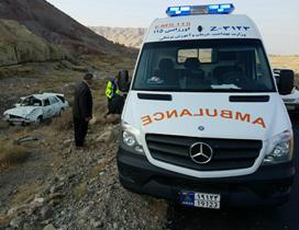 واژگونی پیکان در راه روستایی عیش آباد قدیم شهرستان مرند