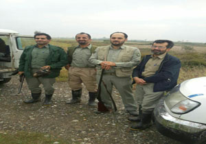 شکارچیان غیر مجاز در دام محیط بانان