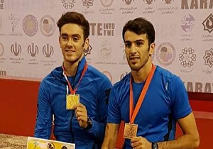 استقبال از قهرمانان کاراته استان