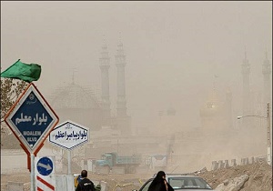 افزایش سرعت وزش بادهمراه باگردوخاک