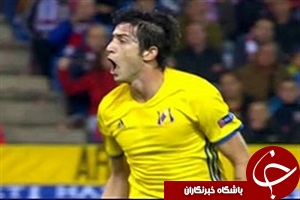 گل سردار آزمون به اتلتیکو مادرید + فیلم