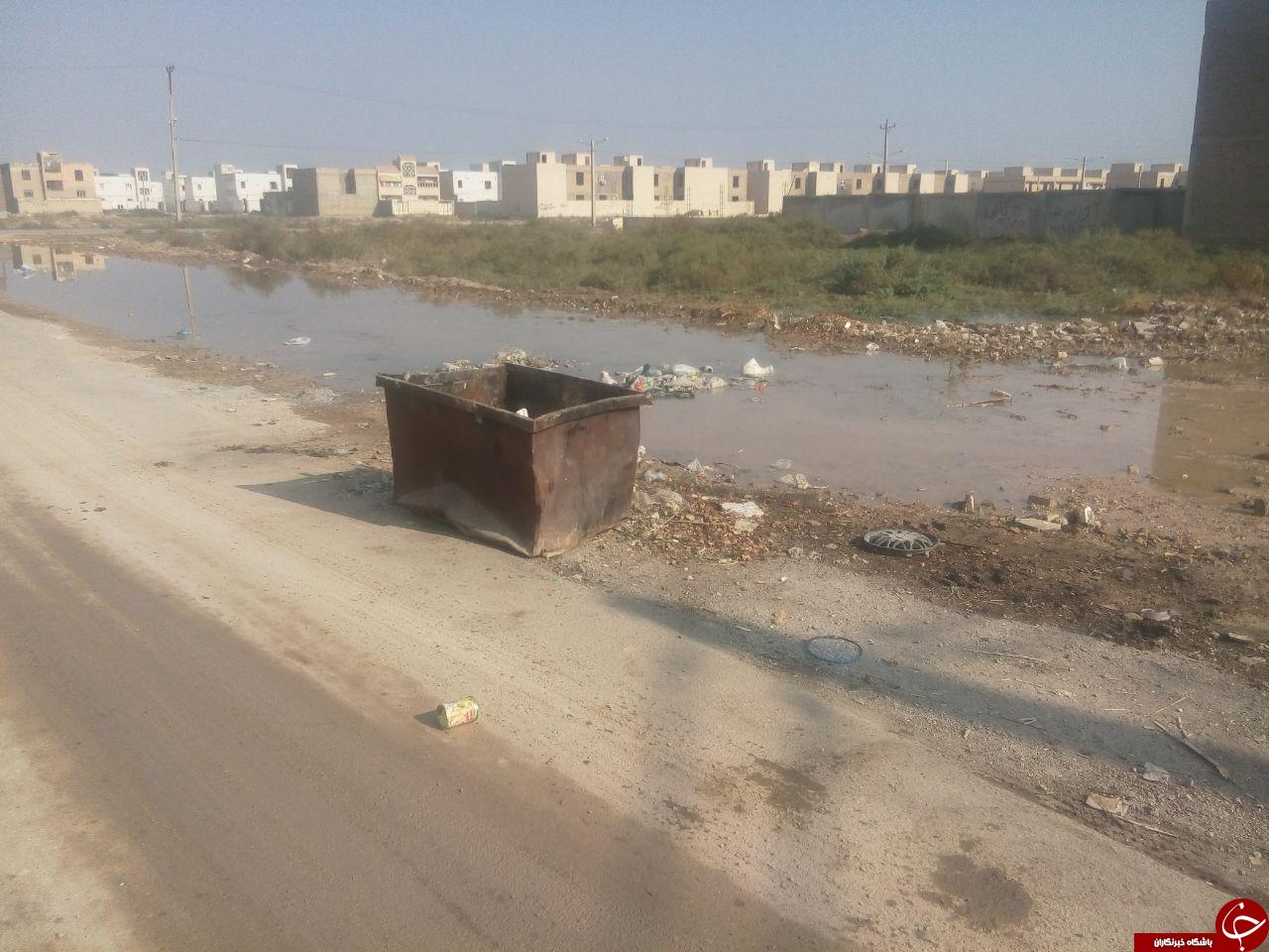 وضعیت اسفبار انباشت زباله در اهواز + تصاویر