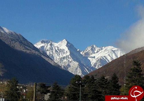 سفید پوش شدن ارتفاعات کلاردشت و کجور + تصاویر