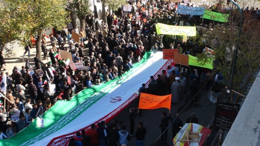 راهپیمایی 13 آبان در زنجان