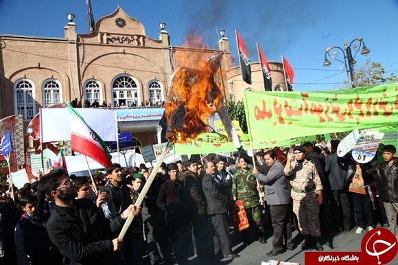 راهپیمایی باشکوه ۱۳ آبان در سراسر آذربایجان&zwnj;غربی برگزار شد+تصاویر