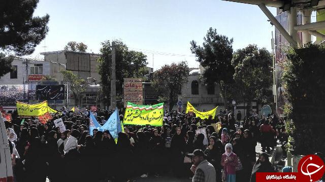 برخواستن فریاد استکبار ستیز جوانان لرستانی در یوم الله 13 آبان