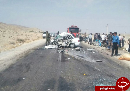 دو کشته در تصادف رانندگی محور فسا - جهرم