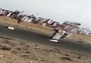 پرواز مرگبار دو سعودی پس از دریفت هولناک + فیلم