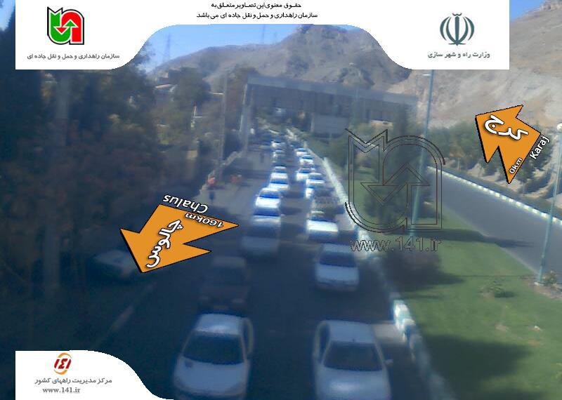 ترافیک سنگین در محور کرج-چالوس/مه گرفتگی در محورهای استان خراسان رضوی