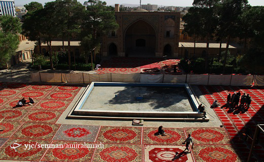 اقامه نماز جمعه در مسجد امام خمینی سمنان + تصاویر
