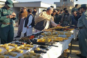 کشف و ضبط صدها میل جنگ افزار ساخت پاکستان در بادغیس