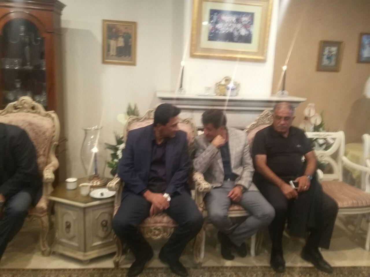 تصاویر بازیکنان استقلال در خانه پورحیدری