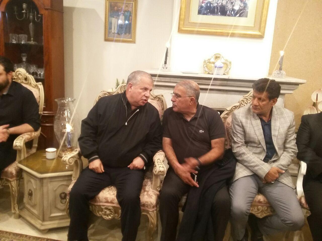 علی پروین در منزل پورحیدری+تصاویر