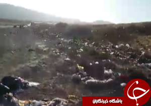 شهروند خبرنگار: انباشت زباله ها در جاده بین شهری + فیلم