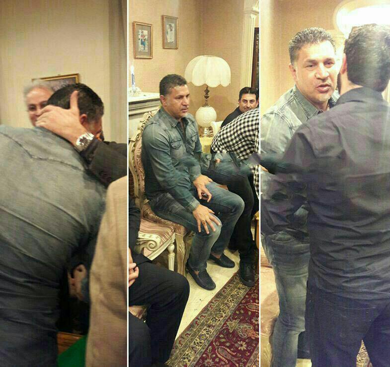 حضور استقلالی ها در خانه پدر آبی پوشان/ اشك های خسرو و رحمتی در آغوش فرزند پورحيدری+تصاویر و فیلم