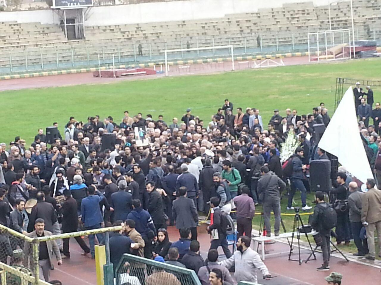 آخرین وداع با مرحوم پورحیدری به روایت تصویر