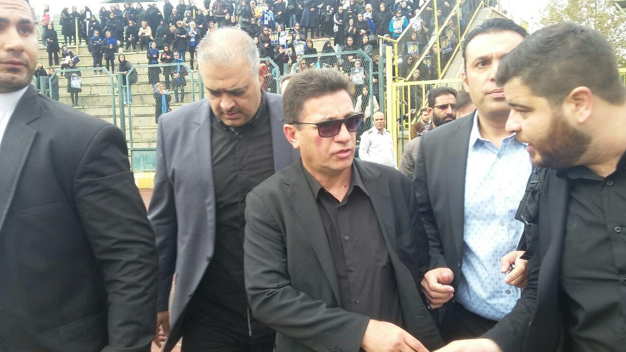 آخرین وداع با مرحوم پورحیدری به روایت تصویر