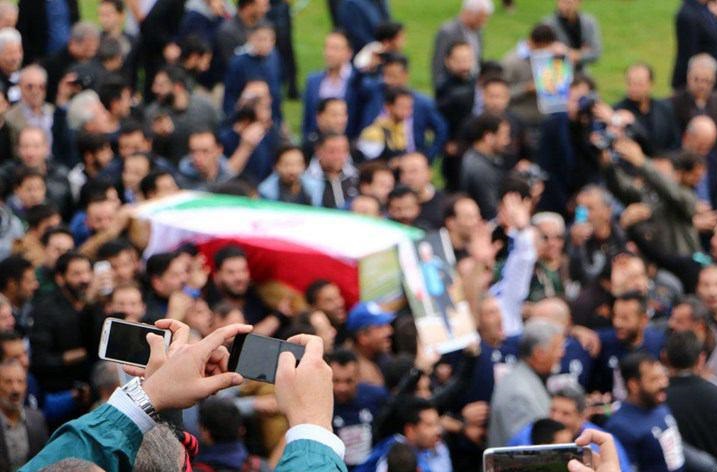 آخرین وداع با مرحوم پورحیدری/منصورخان به خانه ابدی رسید+عکس و فیلم