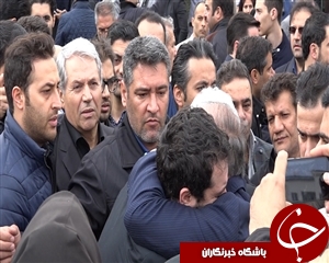 حضور وزیر ورزش در در مراسم تشیع منصور پور حیدری + فیلم