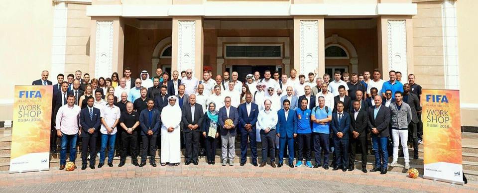 حضور مسئول کمیته فوتبال ساحلی افغانستان در نشست جهانی امارات