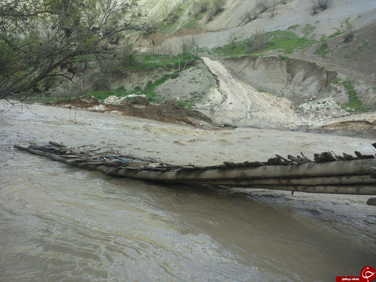 نبود پل و مشکلات تردد اهالی روستای دهتوت + تصاویر نبود پل و مشکلات تردد اهالی روستای دهتوت + تصاویر