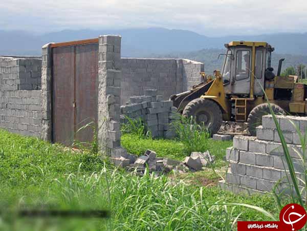 قلع و قمع 3 بنای غیر مجاز در مازندران +تصاویر