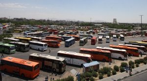 حداکثر ظرفیت ناوگان اتوبوسی زائران اربعین
