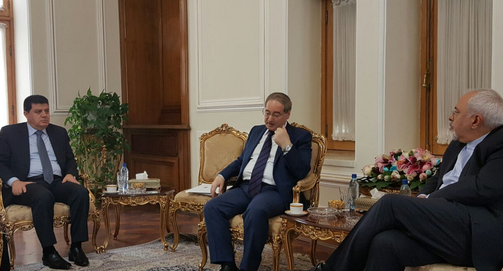 معاون وزیر خارجه سوریه با ظریف دیدار کرد