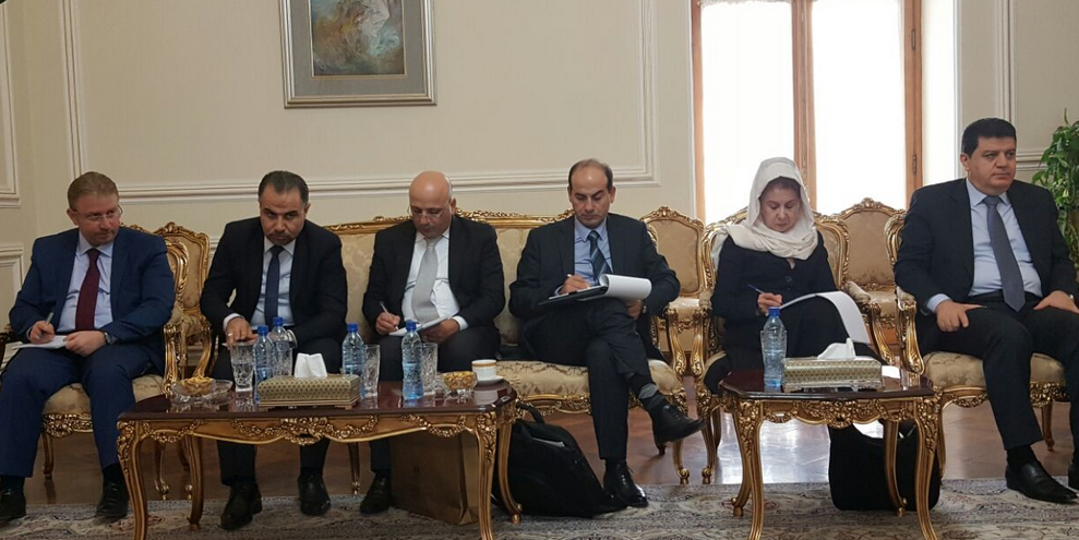 معاون وزیر خارجه سوریه با محمد جواد ظریف وزیر خارجه کشورمان دیدار کرد