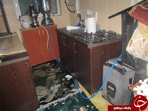 انفجار یک باب منزل مسکونی در رشت+تصاویر