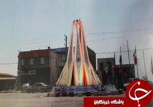 پیشرفت 70 درصدی ساخت المان ورودی شهر خاکعلی