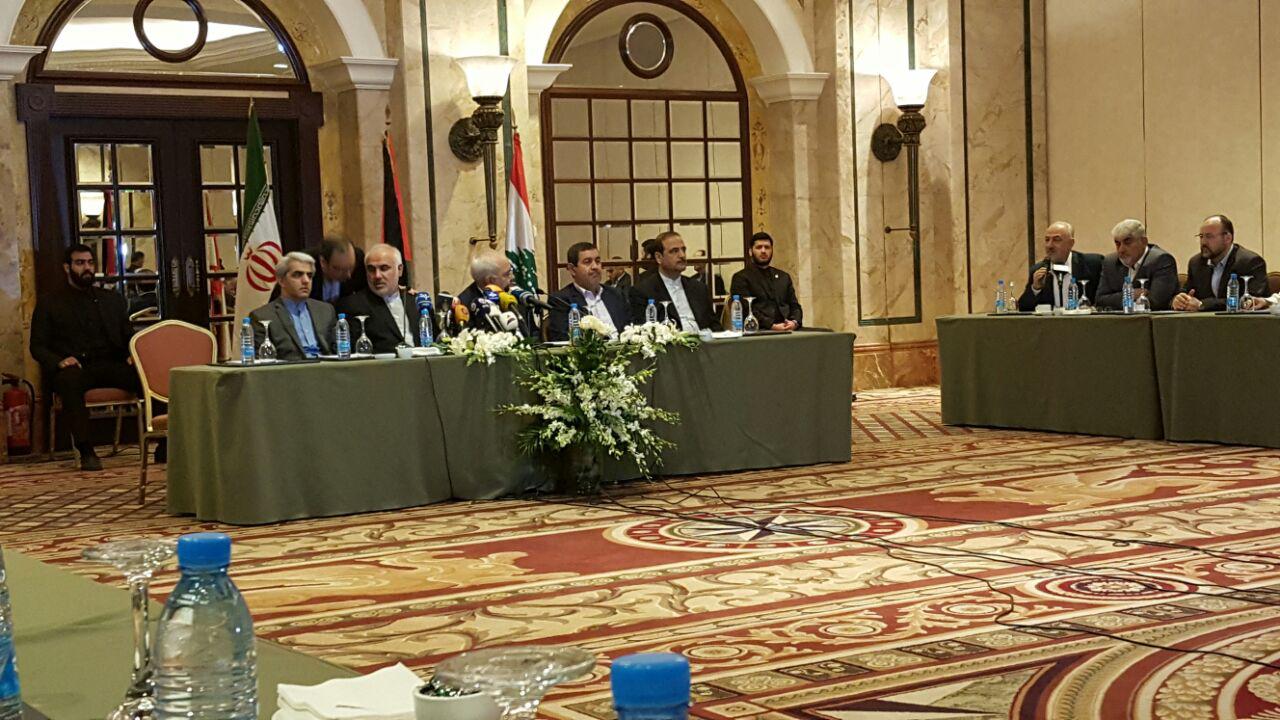 نشست ظریف با رهبران گروه&zwnj;های مقاومت فلسطینی در لبنان