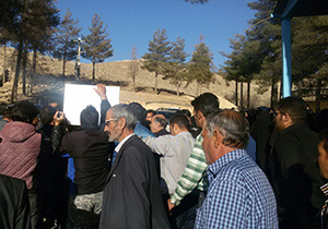 تشییع پیکر مادر شهید خدایار قربان پور