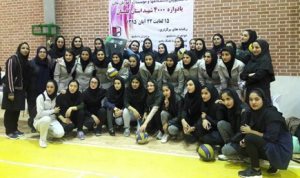 تیم دانشجويان دختر قهرمان اولين المپياد ورزشي يادواره 4000 شهيد گلستان