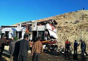 اعلام اسامی جان باختگان حادثه واژگونی اتوبوس زائران یزدی