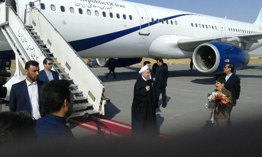 رئیس جمهور وارد اراک شد