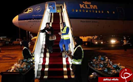 عکس/ آغاز پروازهای قدیمی&zwnj;ترین ایرلاین دنیا به ایران / پوشش کادر پروازی KLM در کشور