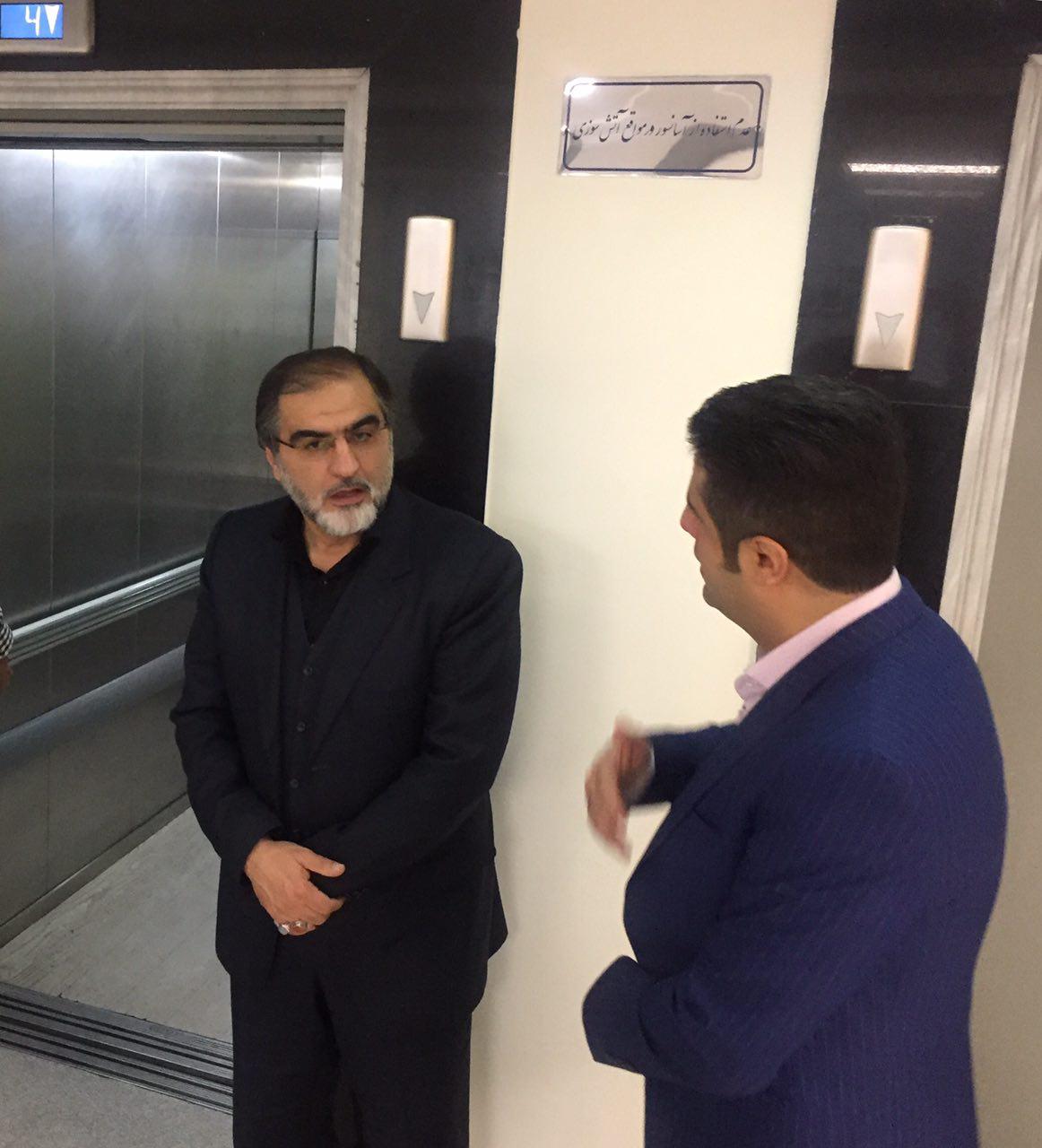 شهریاری به عیادت پورحیدری رفت